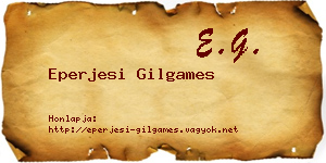 Eperjesi Gilgames névjegykártya